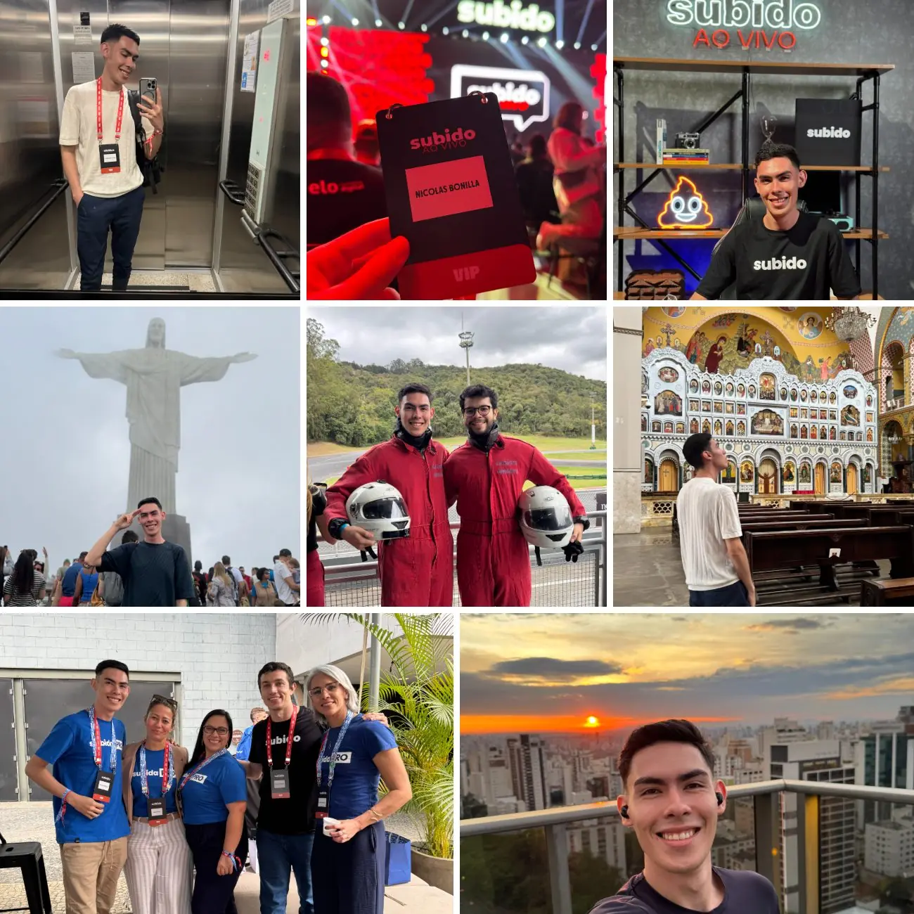 Collage 2025: dos meses de Nico González en Brasil, entre eventos, equipo y ciudad